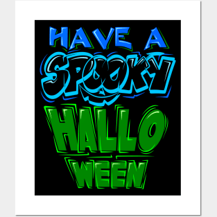 SCARY HALLOWEEN GREETINGS Posters and Art